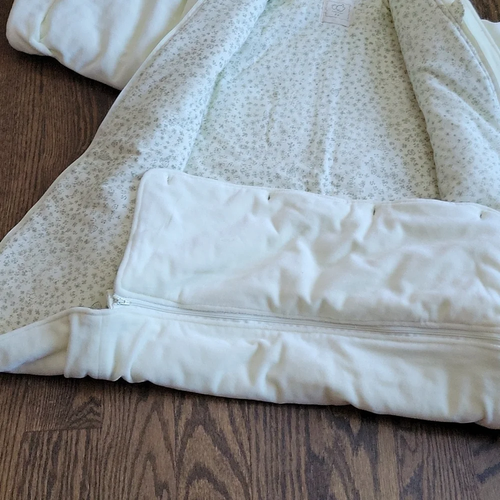 Baby Yellow Unisex Sleep Warm Sack Puffy Padded Sleeping Bag Blanket Embroidery